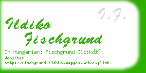 ildiko fischgrund business card